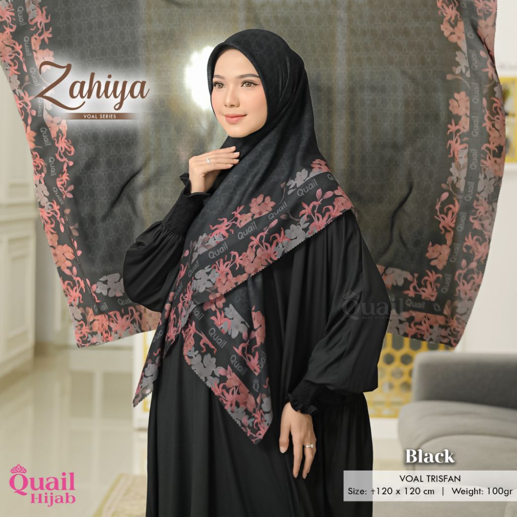 Quail Hijab Segi Empat Premium Voal ZAHIYA