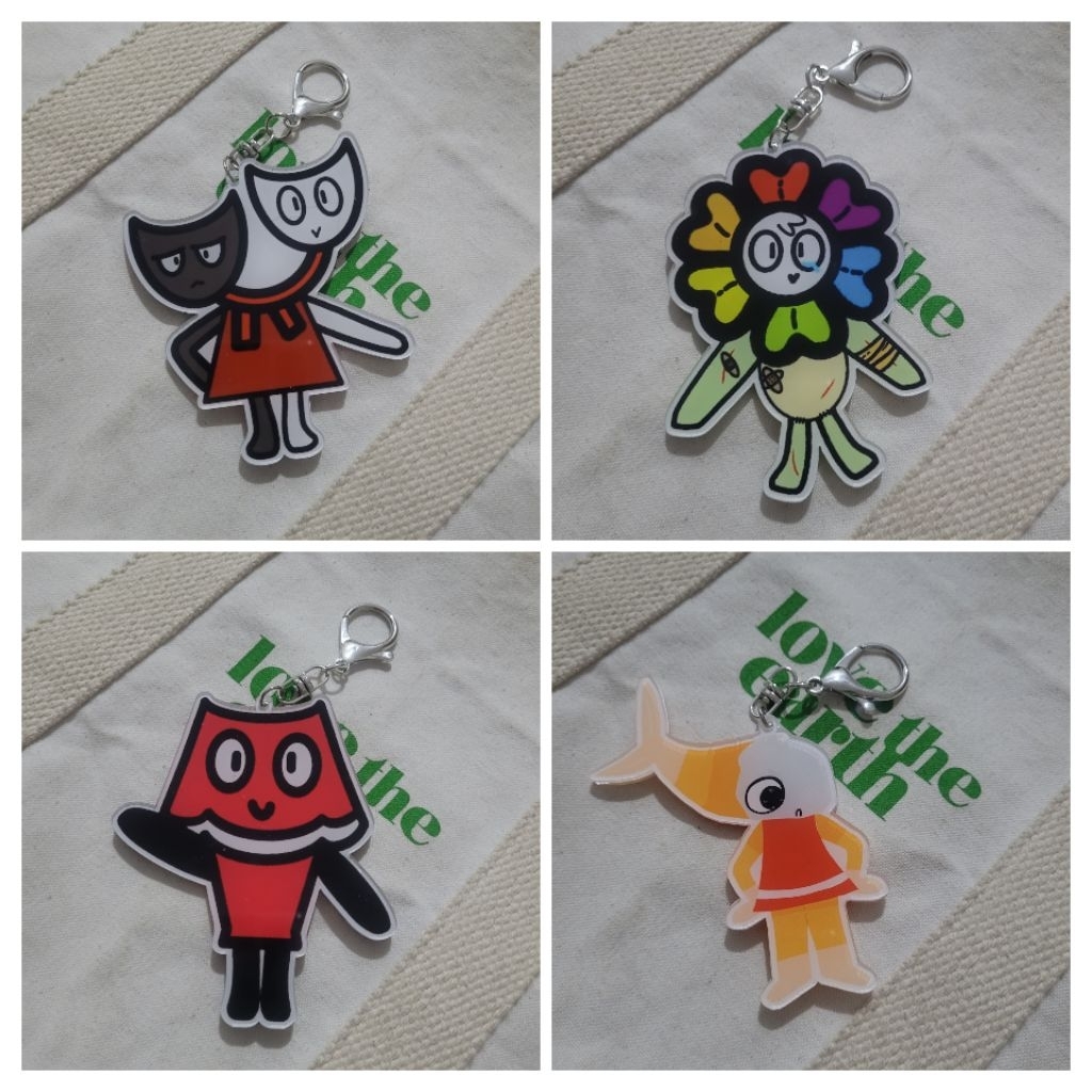 GANCI  ROBLOX / GANTUNGAN KUNCI AKRILIK FORSAKEN PLUSHIE DANDY WORLD / KEYCHAIN CHARACTER