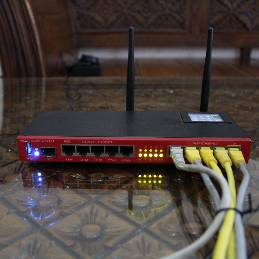 MikroTik RB2011UAS-2HnD-IN Router Wireless Bekas dan Normal