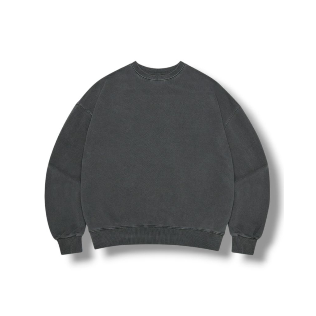 90s Pigment Wit And Wonder Crewneck Boxy  Washed Faded