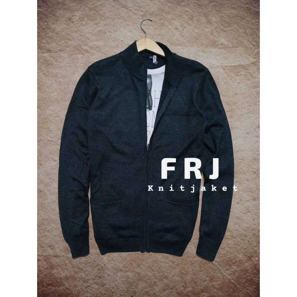 jaket knit FRJ bahan knit lembut recomend