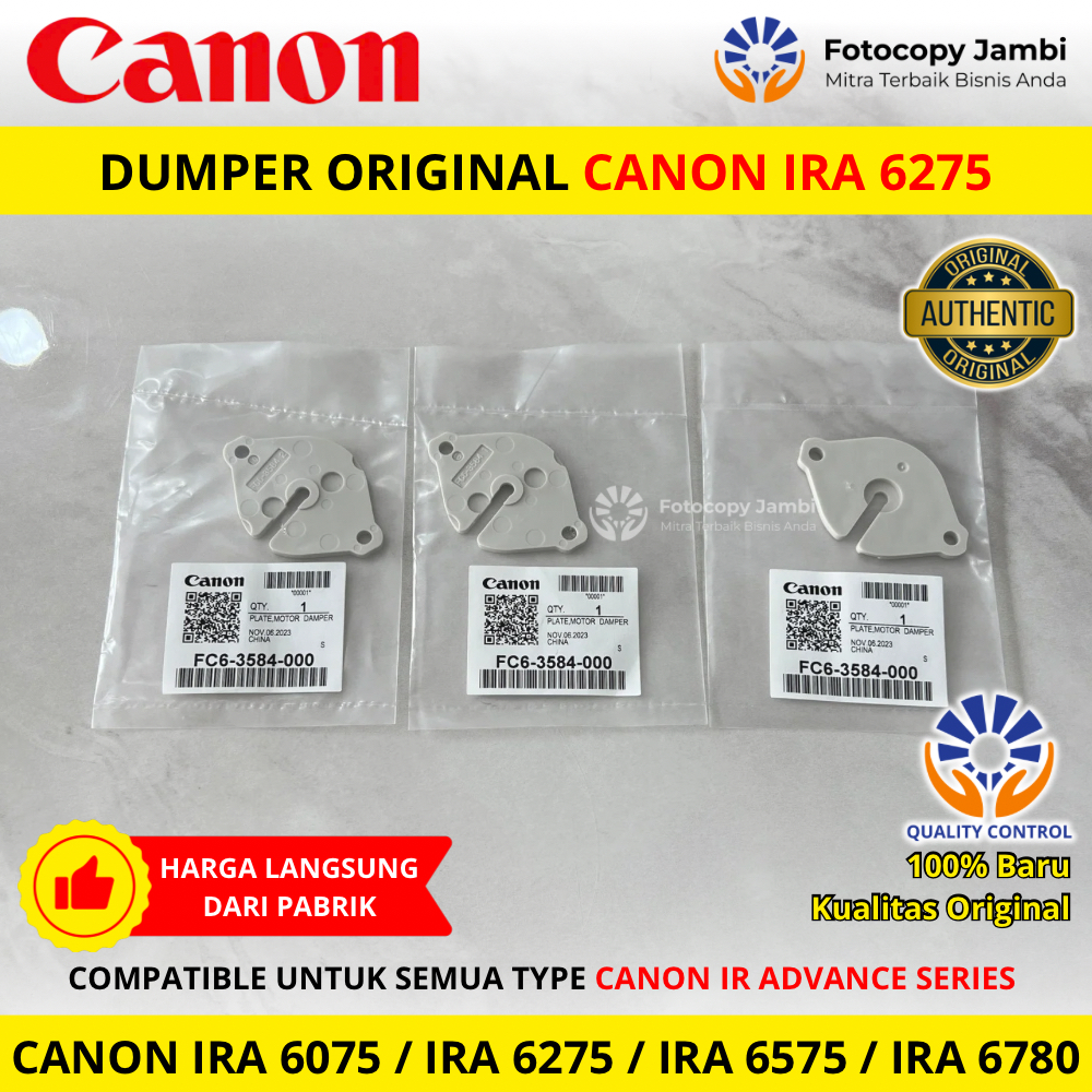 Dudukan Plate Motor Dumper Shutter Canon IRA 6275 / IRA 6075 / IRA 6575 / IRA 6780
