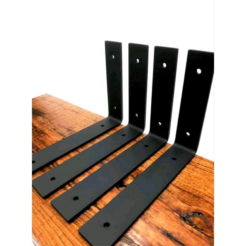 bracket ambalan penyang rak dinding besi siku