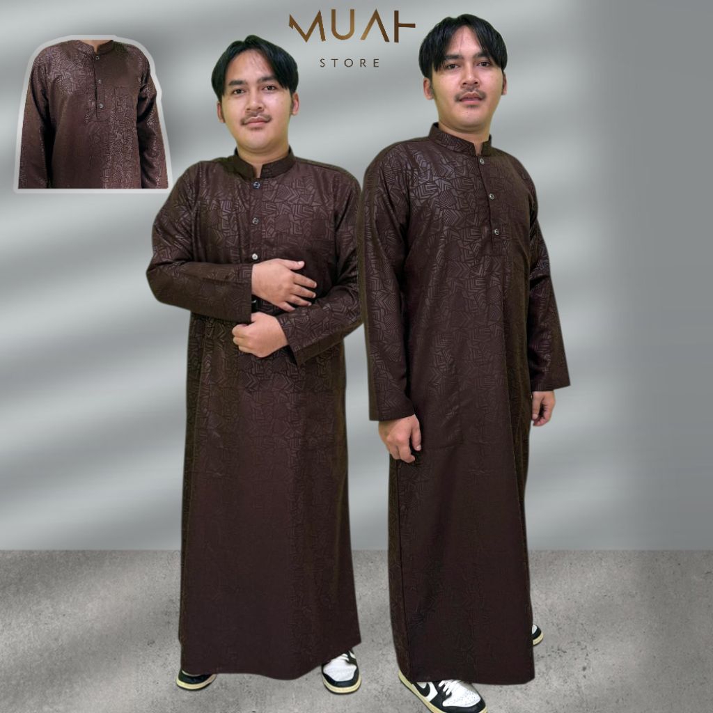 MUAHstore/Jubah emboss jubah sultan jubah alharomain gamis sultan gamis pria