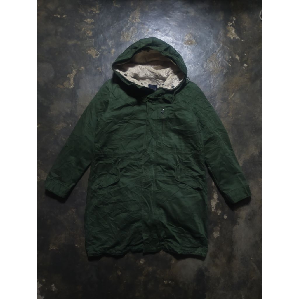 Rage blue M65 fishtail parka linerd sherpa jacket