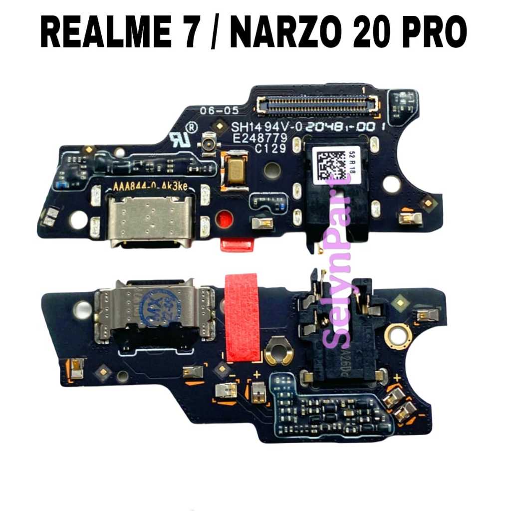 PAPAN CAS / PCB CAS / CONECTOR CAS HP REALME 7 / NARZO 20 PRO