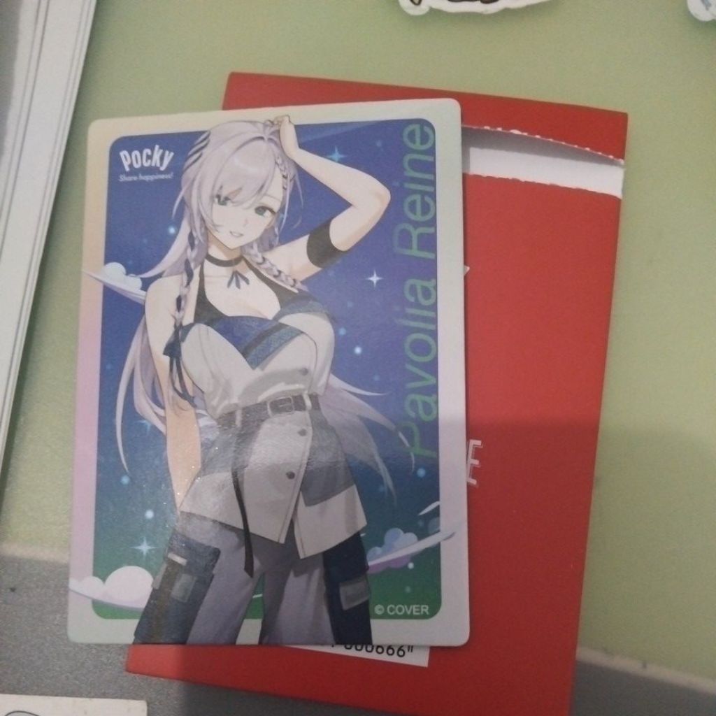 kartu pocky hololive reine