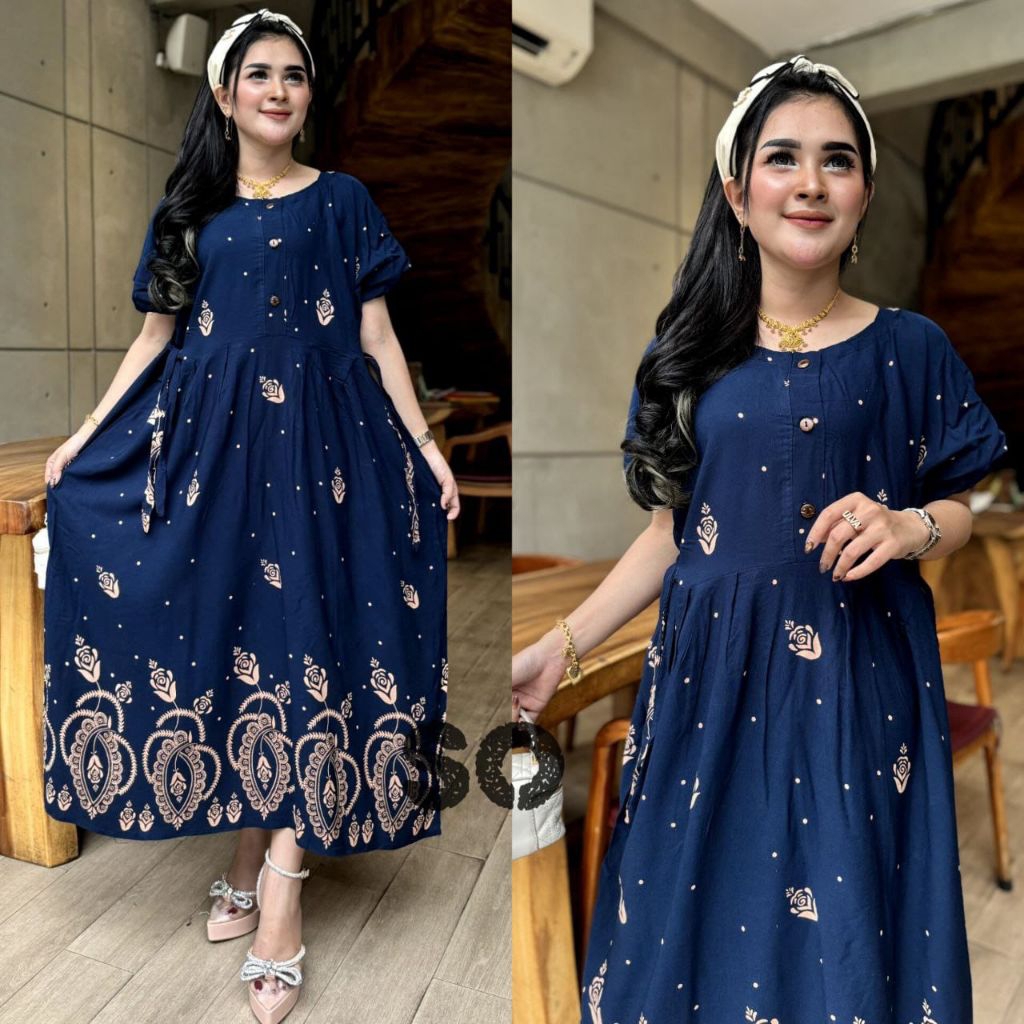 Daster Chibi Jumbo Busui Bumil - Nyaman, Ringan, dan Adem dengan Bahan Rayon