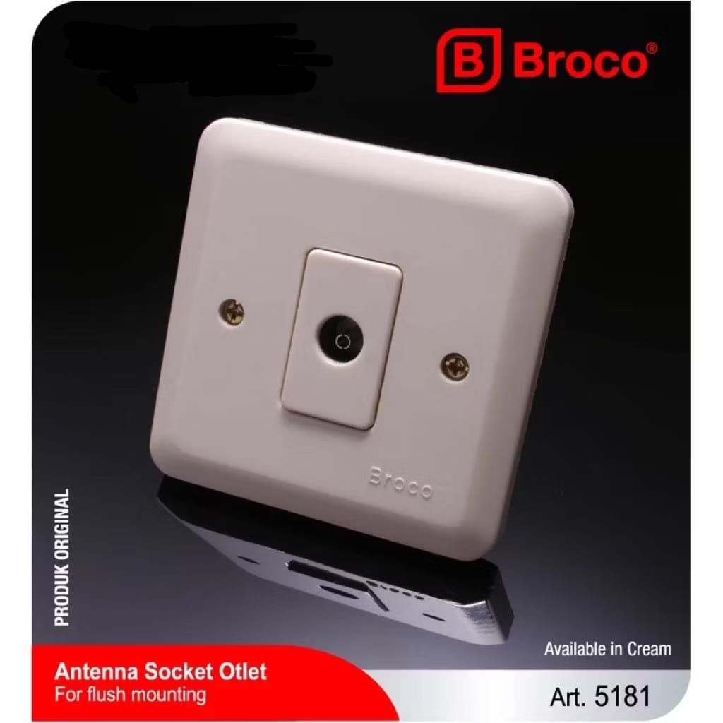 Stop kontak Broco Outlet TV Bright / stop kontak broco ib outlet TV