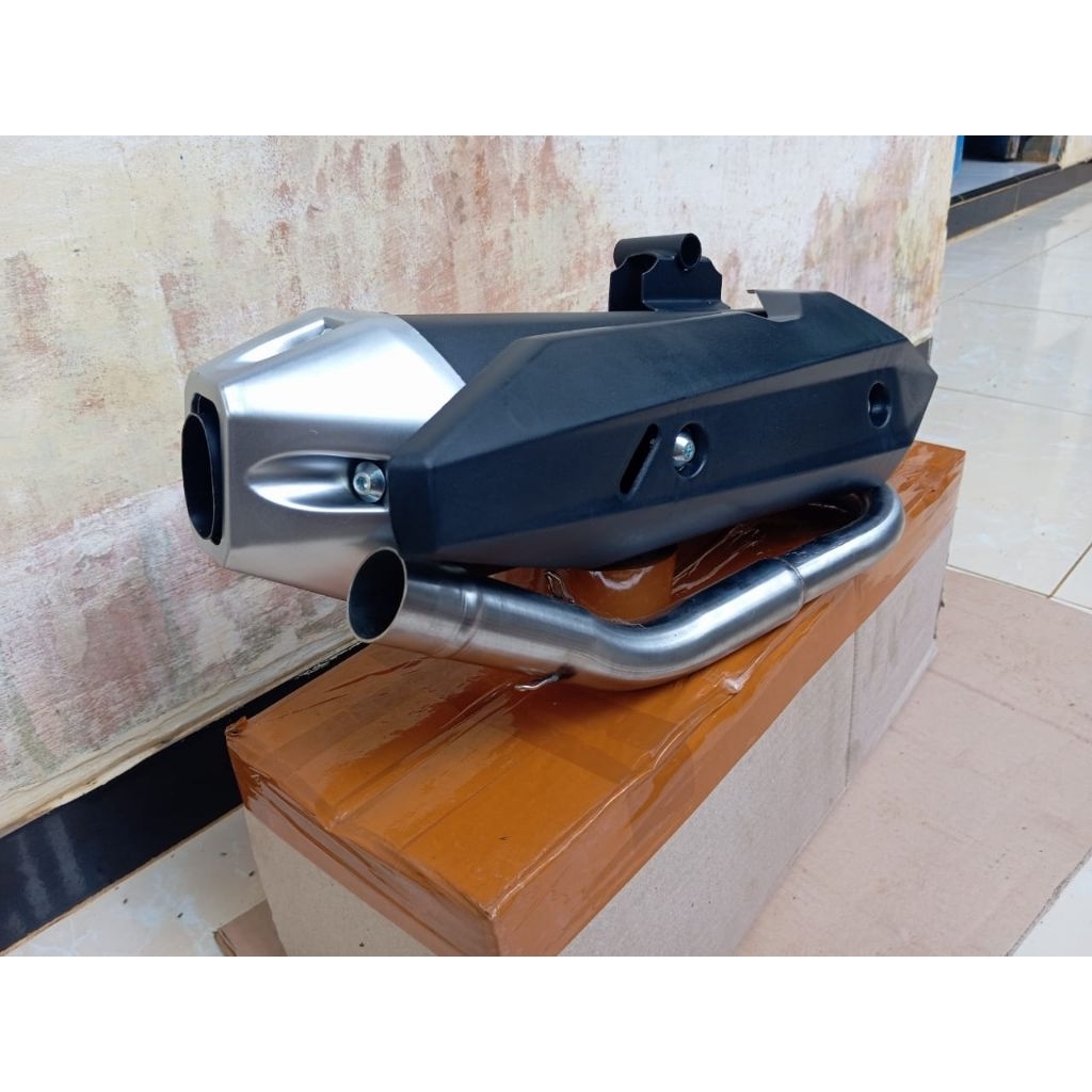 knalpot standar racing ngebas adem model Vario 125/150
