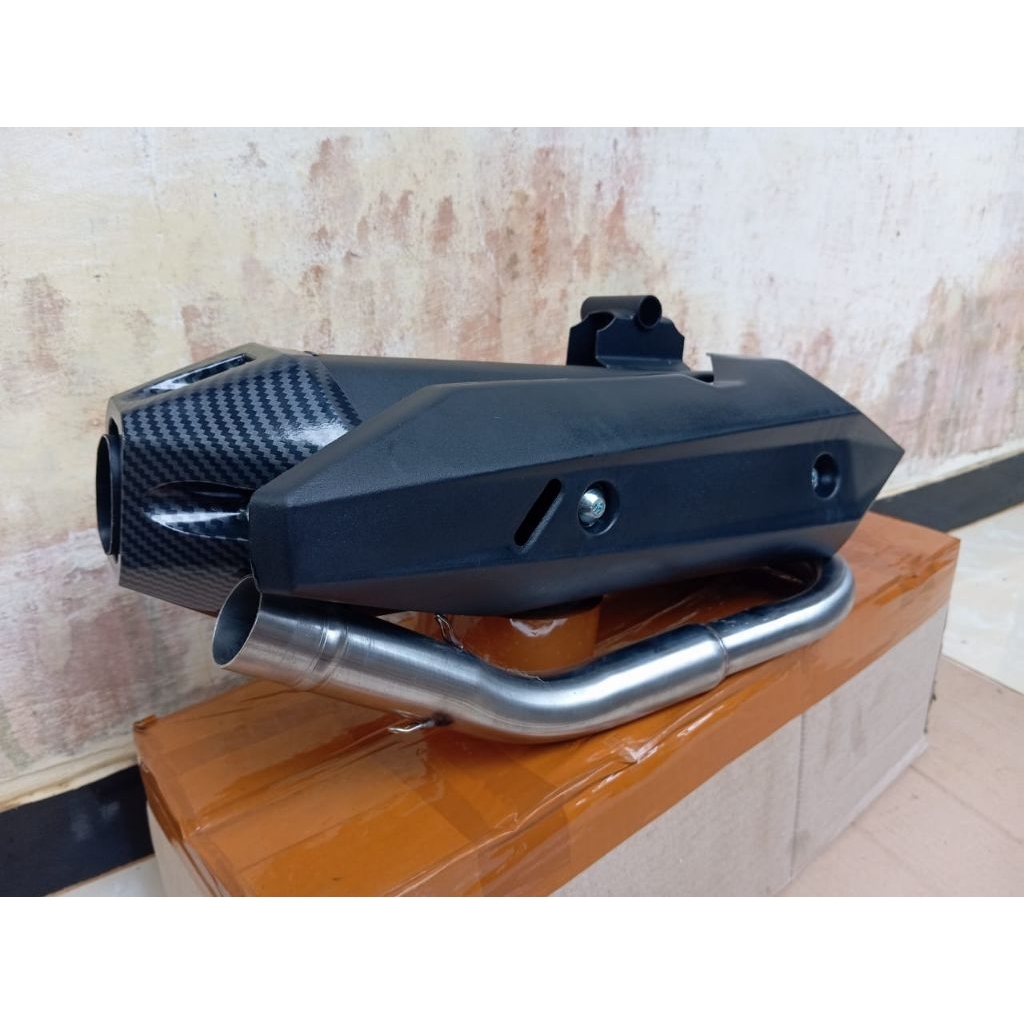 knalpot standar racing model Vario 125/150 ngebas adem