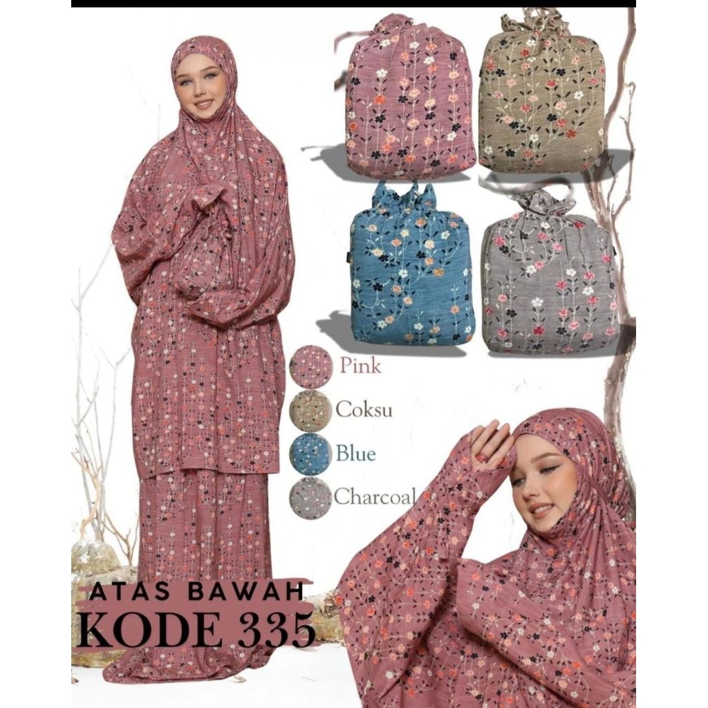 mukena Abh motif/mukena berlengan/mukena atas bawah motif/mukena hadramaut/mukena berlengan/mukena t