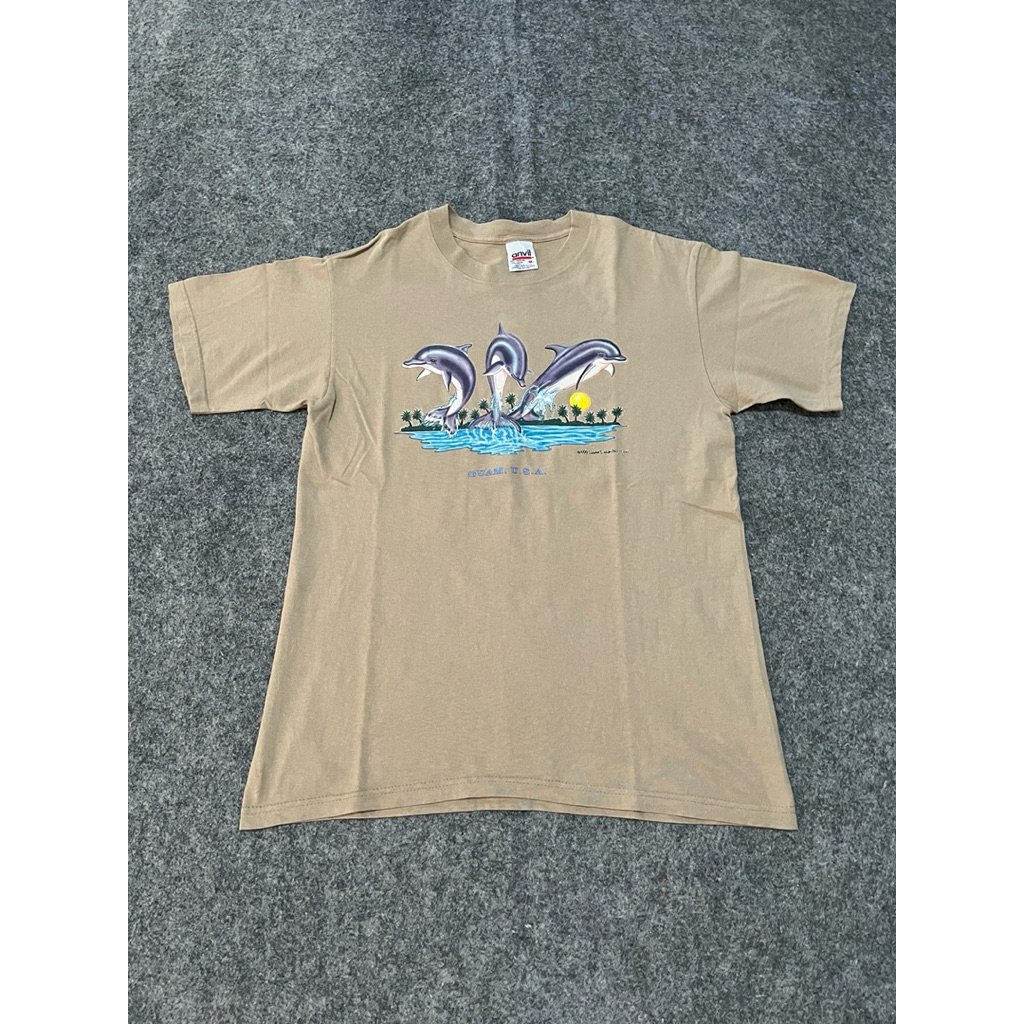 kaos guam usa tag anvil original preloved