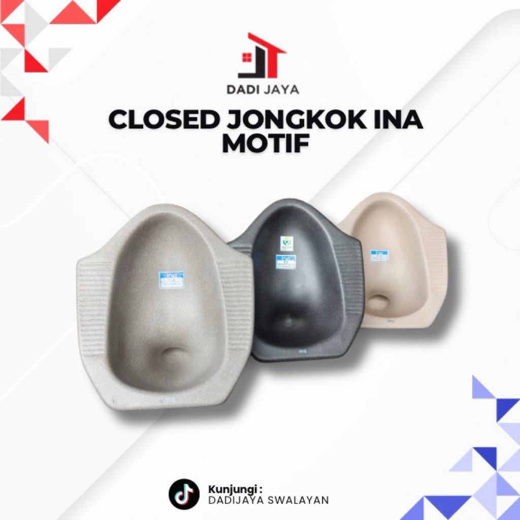 INA Closed jongkok sandstone closet  jongkok Ina motif kloset ina - kloset - kloset jongkok