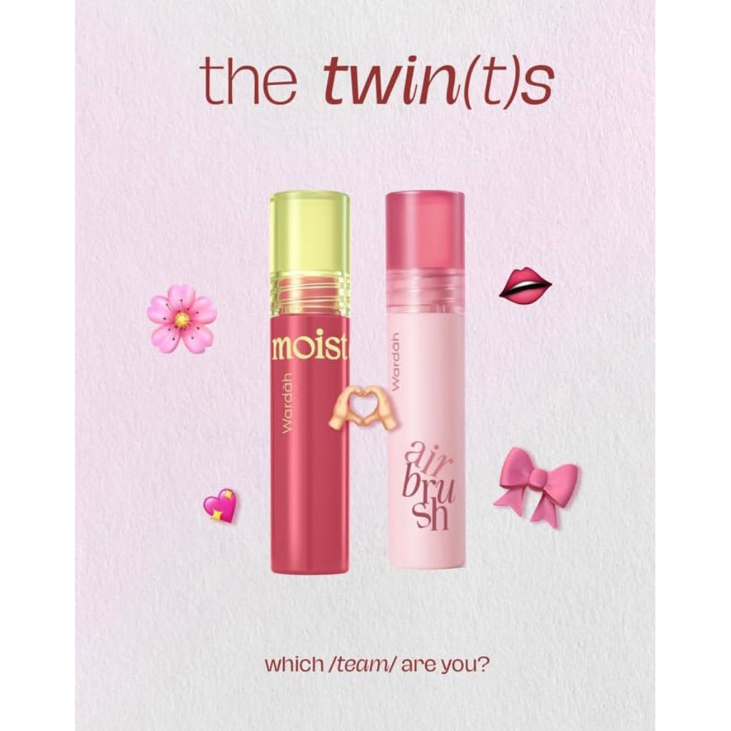 WARDAH Combo Lips Mois Dan Liptint Pelembab Bibir Merah Liftik Matte Tahan Lama Warna Nude Pastel