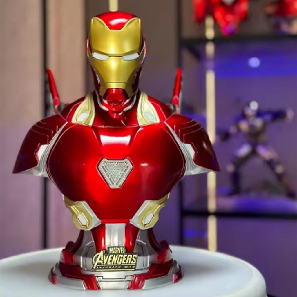 Statue The Avengers Iron Man Mk50 Half Bust Resin Model 1/3 40cm LED design