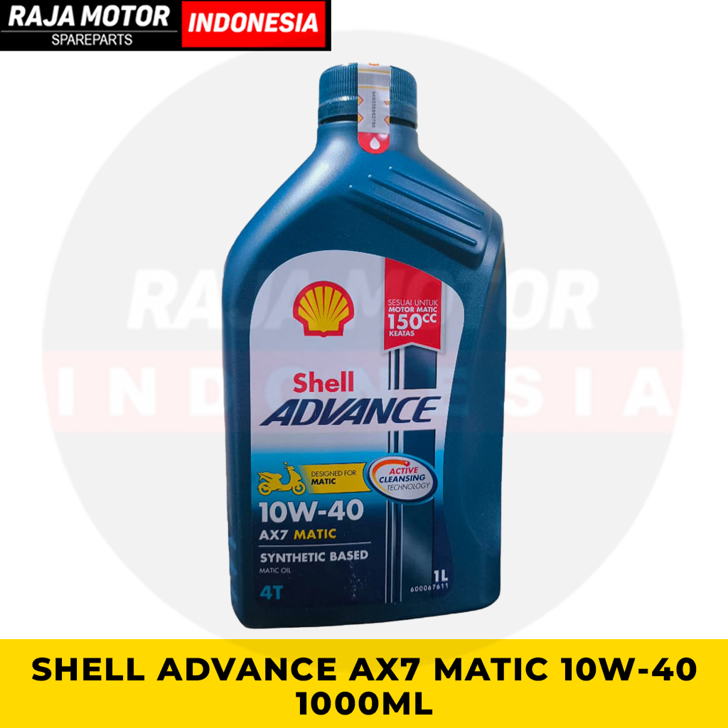 Oli Matic Shell AX7 1 Liter Original 10W-40