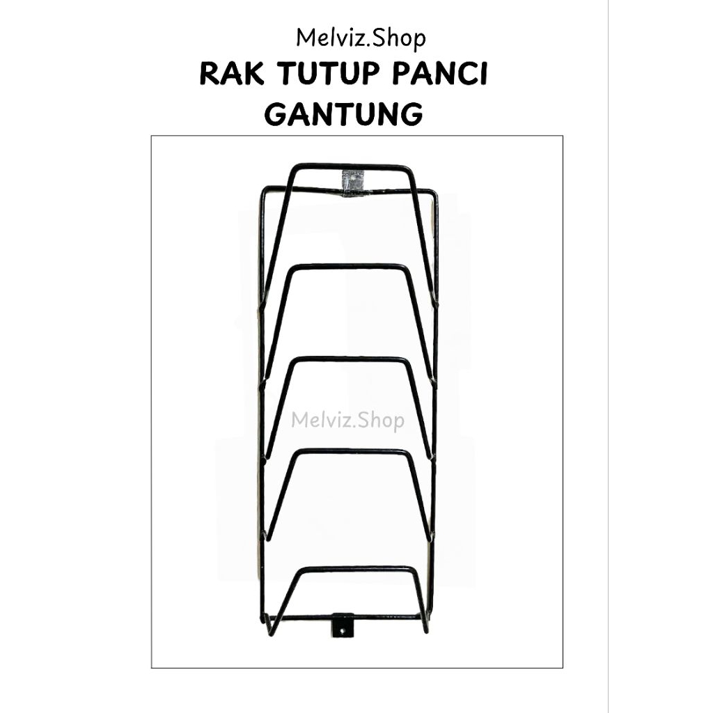 Rak Tutup Panci Gantung/Rak Gantung Tutup Panci 5 Susun/Rak Tutup Panci Besi/Rak Serbaguna
