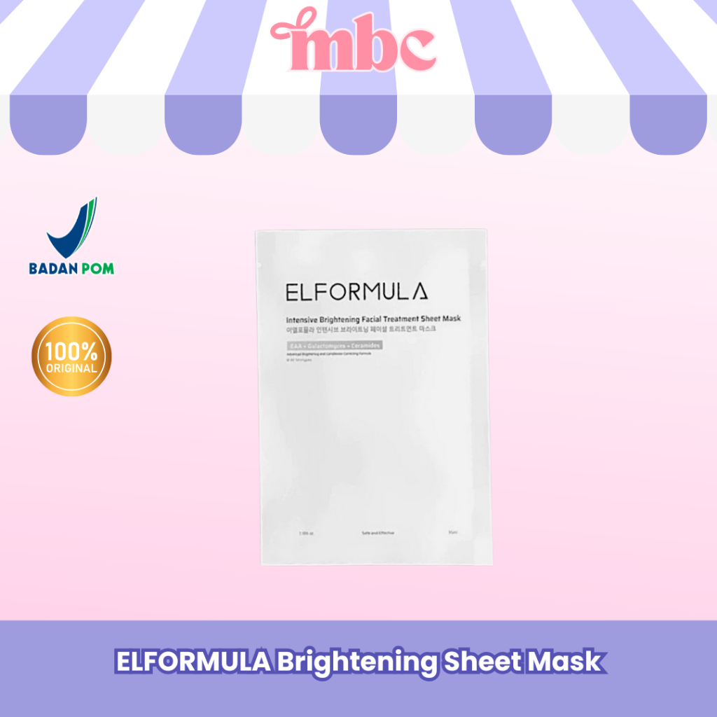 MBC Official - ELFORMULA Intensive Brightening Sheet Mask - Masker Wajah