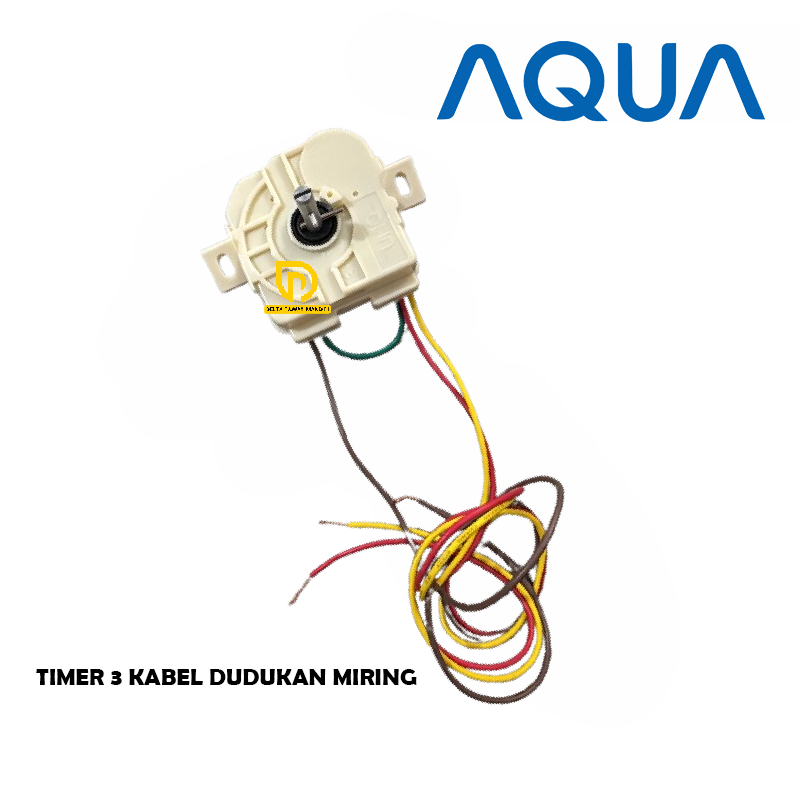 AQUA Timer Mesin Cuci 3 Kabel Kuping Miring
