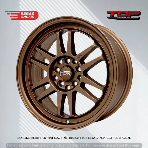 velg racing ertiga luxio rush sienta r16 hsr bly01 model rpf1 original ring 16 harga promo