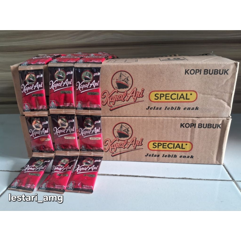 Kopi Kapal Api mini tanpa gula 1 Dus isi 20 renceng (200 sachet)