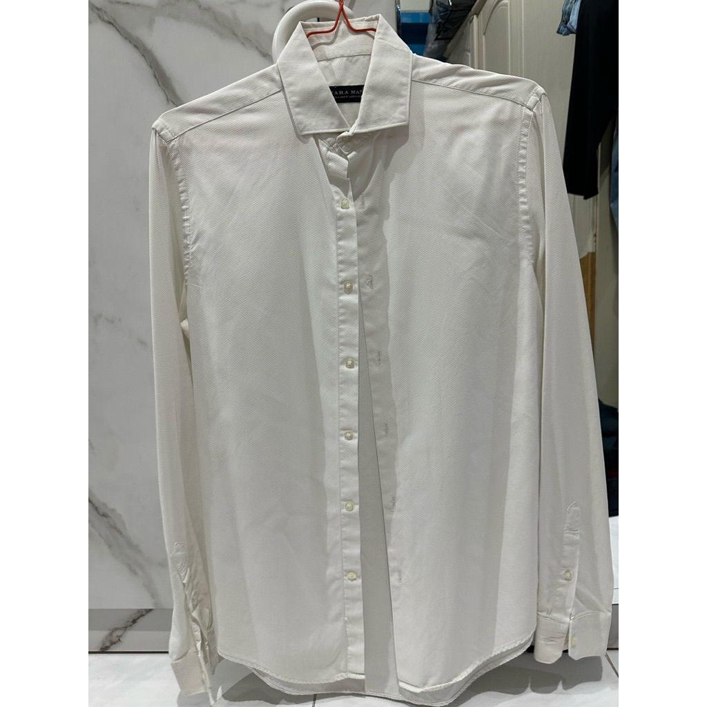 kemeja pria putih zara size M