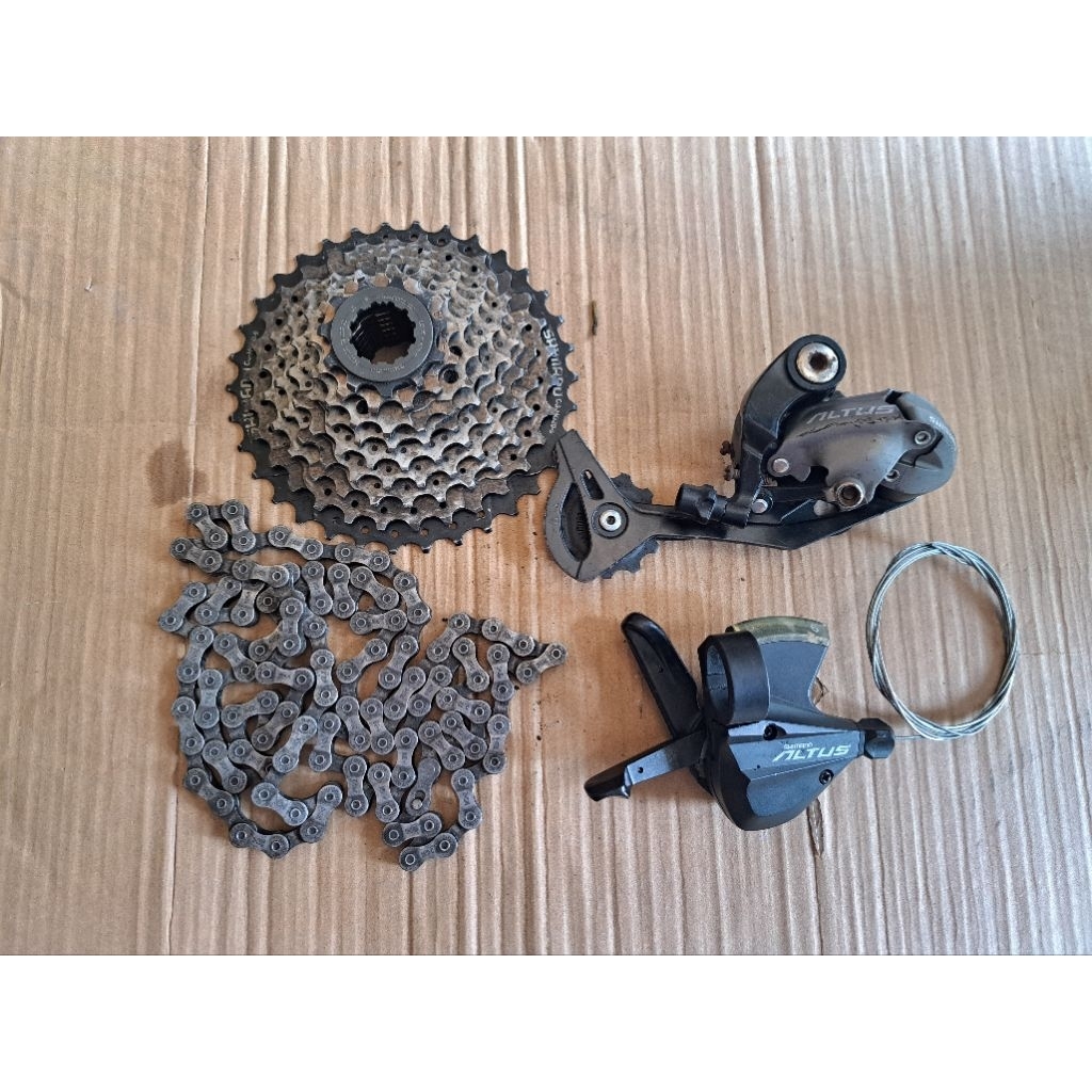 mini grupset shimano altus 9 speed ori