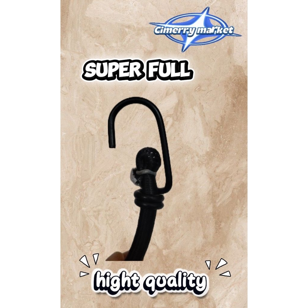 tali karet pengikat barang² meter tali bagasi motor mobil high quality