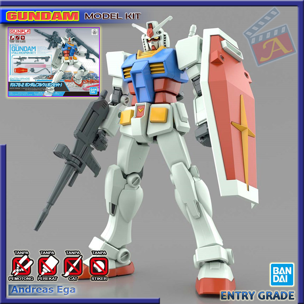 Gundam RX-78-2 (Full Weapon Set) Entry Grade Bandai