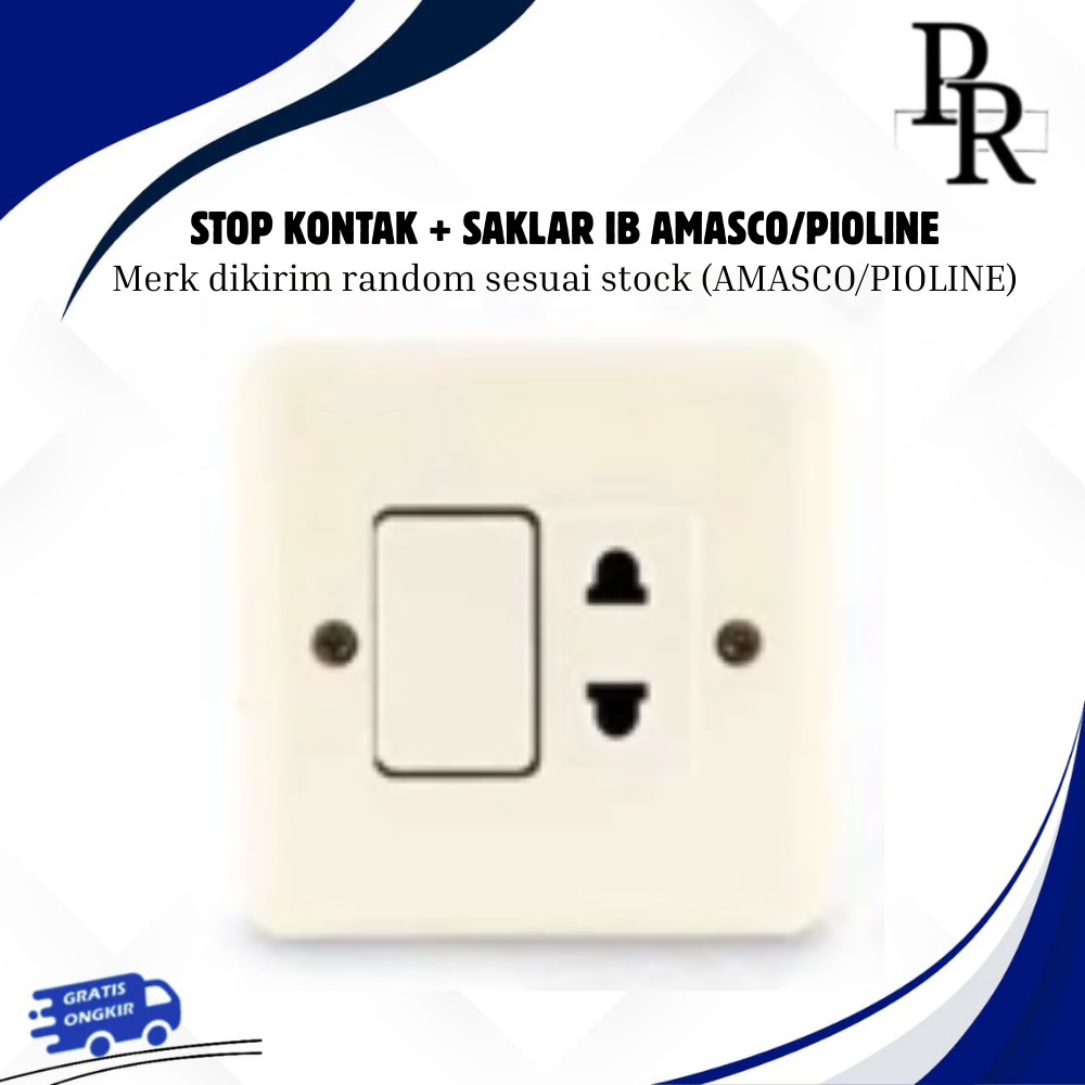 STOP KONTAK + SAKLAR ENGKEL IB / ENGKEL STOP IB AMASCO / SAKLAR DAN STOP KONTAK AMASCO / PIOLINE
