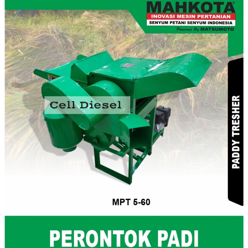 Mesin Perontok Padi MAHKOTA MPT 5-60 / 600 Kg