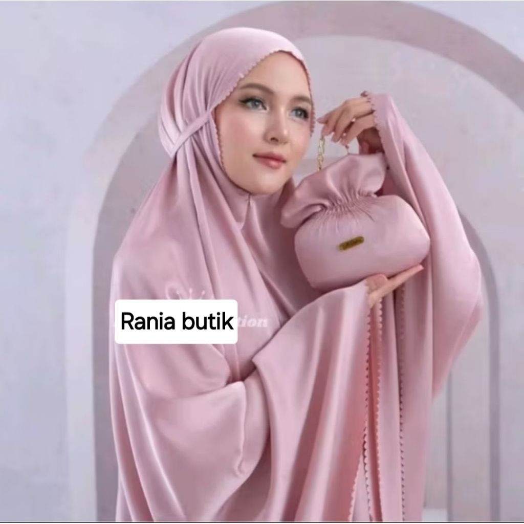 Mukena al-quba armani silk travel