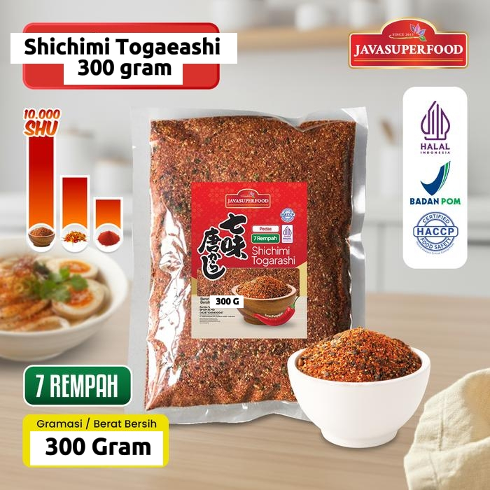 Shichimi Togarashi Java Super Food 300gr | Bumbu Jepang Pedas Gurih HALAL BPOM HACCP | Seasoning Ram