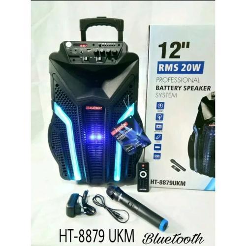 SPEAKER MEETING ASATRON HT8879 12 inch WIRELESS PORTABLE - (HT-8879UKM)