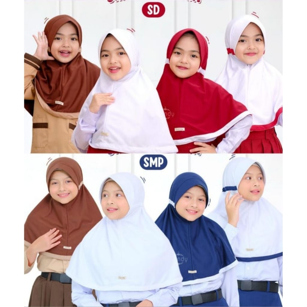 FAI.KU Jilbab sekolah SD - SMP - jilbab putih anak sekolah jilbab merah anak jilbab SMP