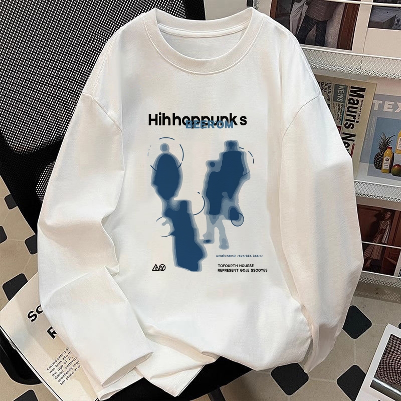 Naomifashion - Kaos street style pria | Kaos sablon abstrak Karakter keren | Kaos lengan panjang mur