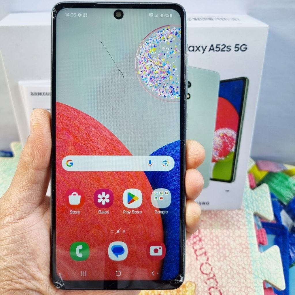 Handphone Hp Samsung Galaxy A52S 5G Second Ram 8/256 GB NFC Eks Resmi Sein