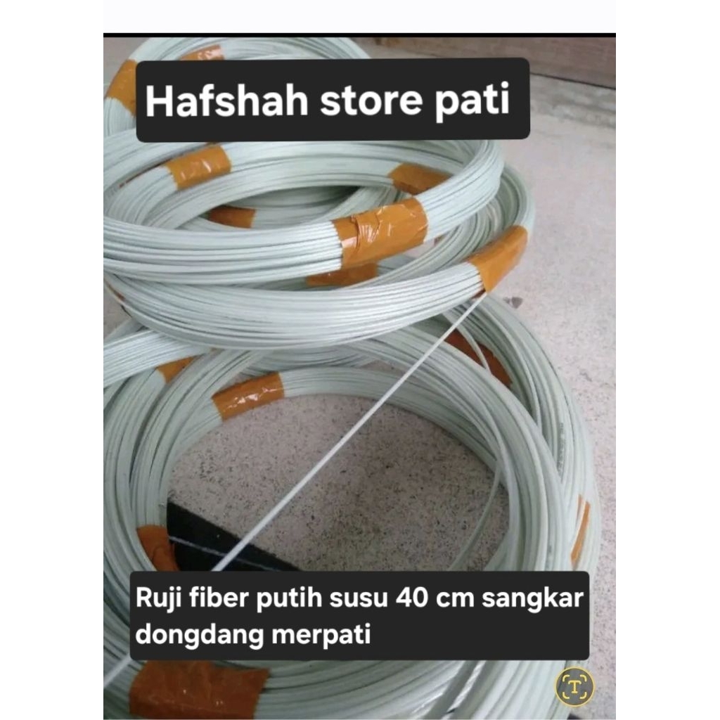 RUJI FIBER PUTIH IMPORT 40 CM SANGKR DONGDANG MERPATI