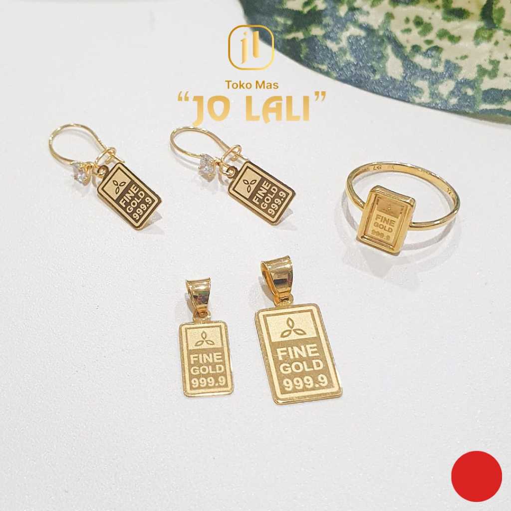 One Set - Cincin Anting fine gold model lm