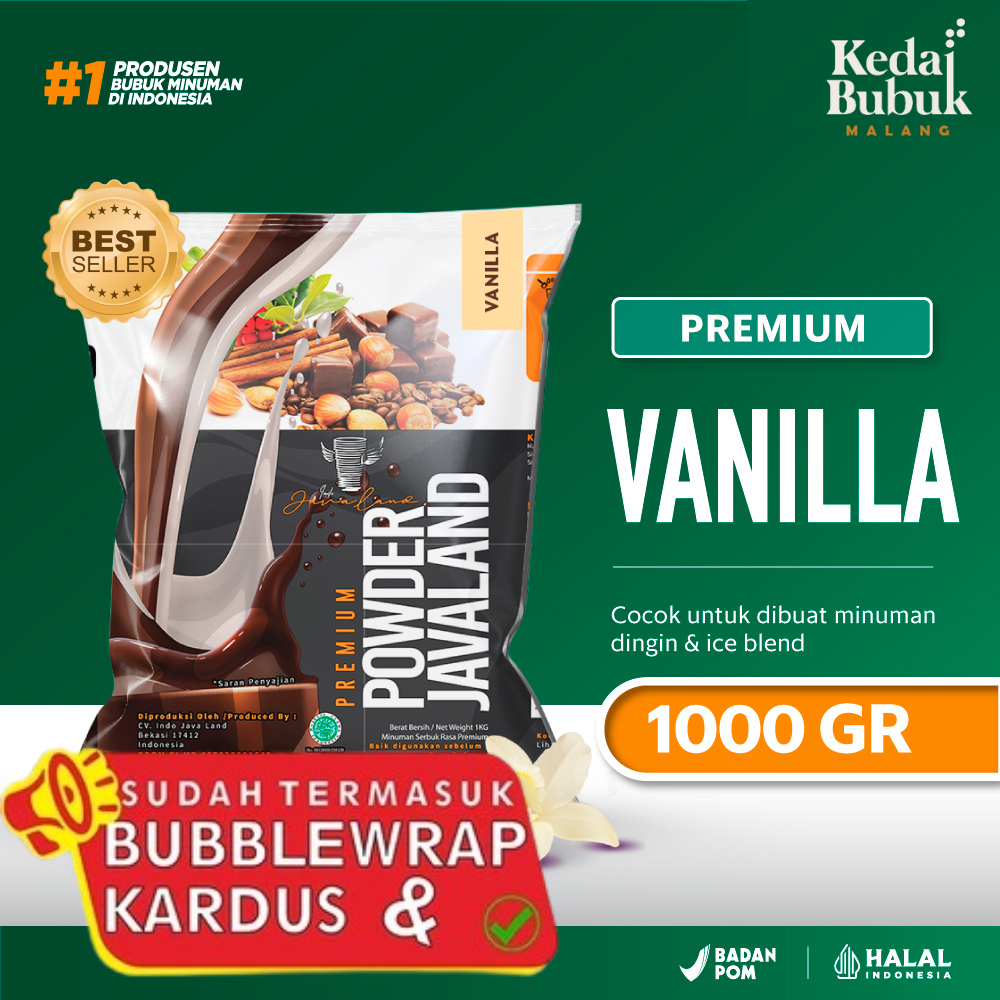 (Premium) Bubuk Minuman Vanilla 1 kg Javaland