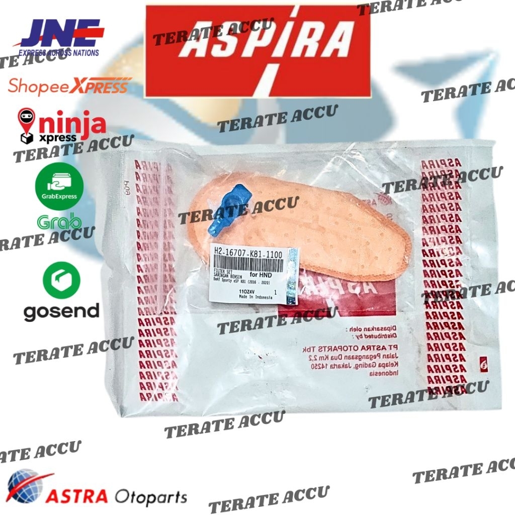 Fuel Filter Set Saringan Bensin ASPIRA Beat Sporty ESP K81 (2016-2020), Vario Techno 125 KZRA