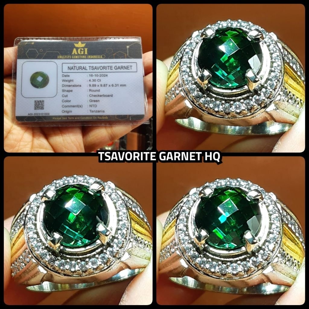 batu permata Tsavorite garnet asli Tanzania