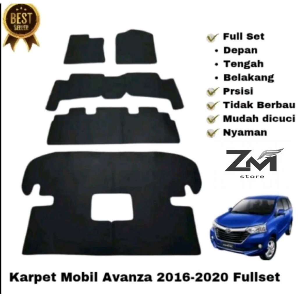 KARPET LANTAI MOBIL AVANZA 2016-2020 FULLSET