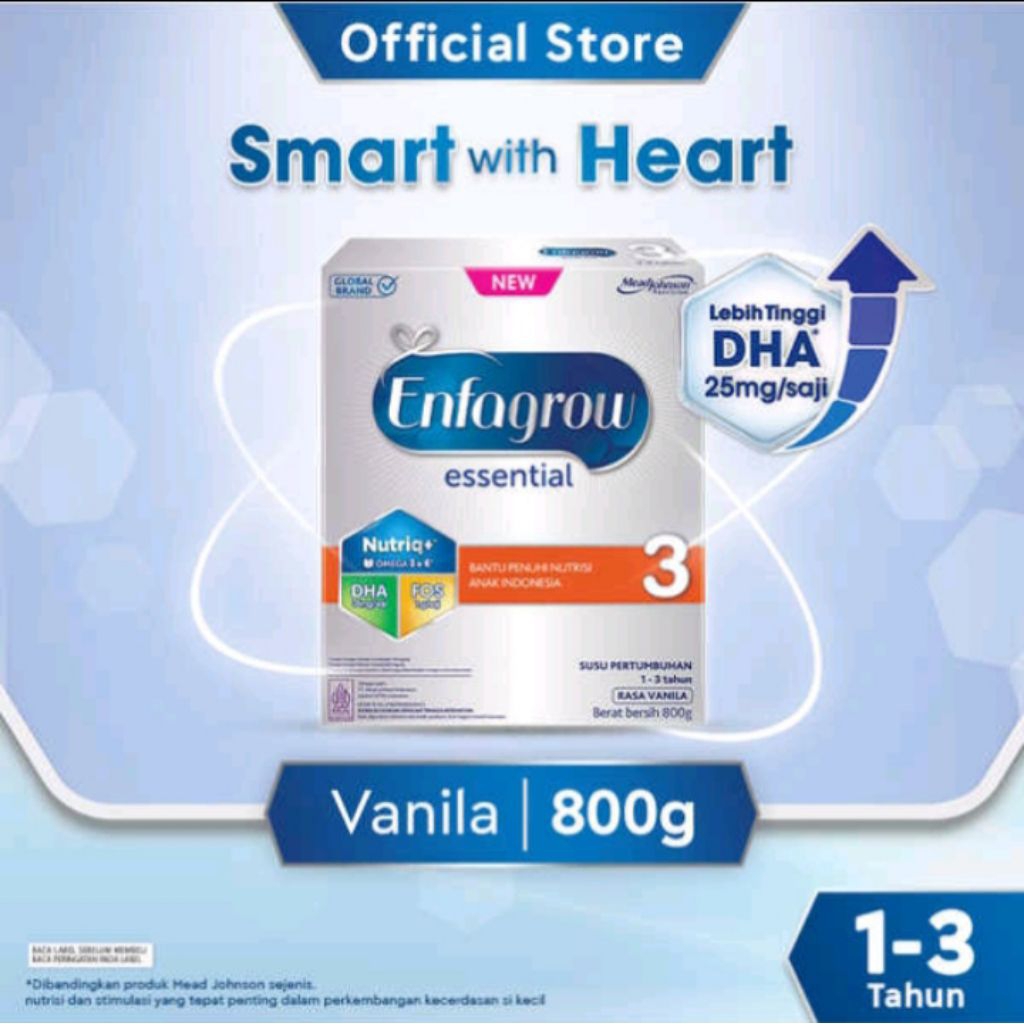Enfagrow Essential 3 dan 4 rasa Vanila 800g