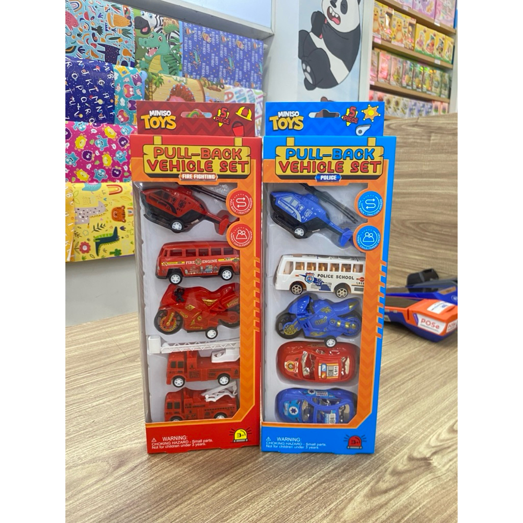 Miniso Car set vehicle / mainan anak mobil