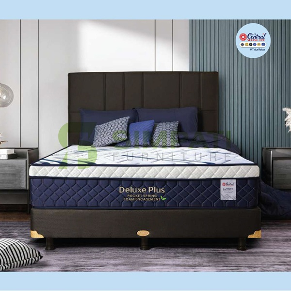 Central Deluxe Plus Pocket Spring Uk. 200x200 Hanya Kasur