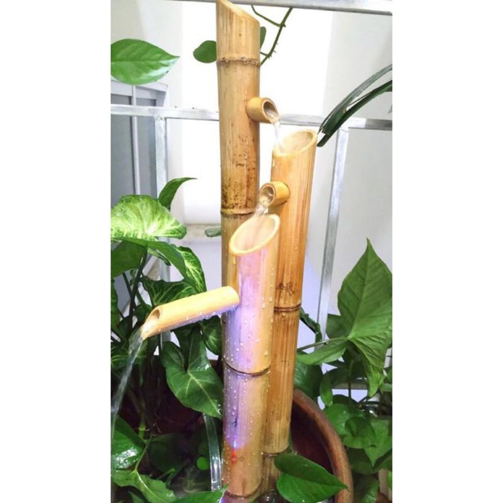 Pancuran air 3 arus hiasan taman kolam ikan minimalis