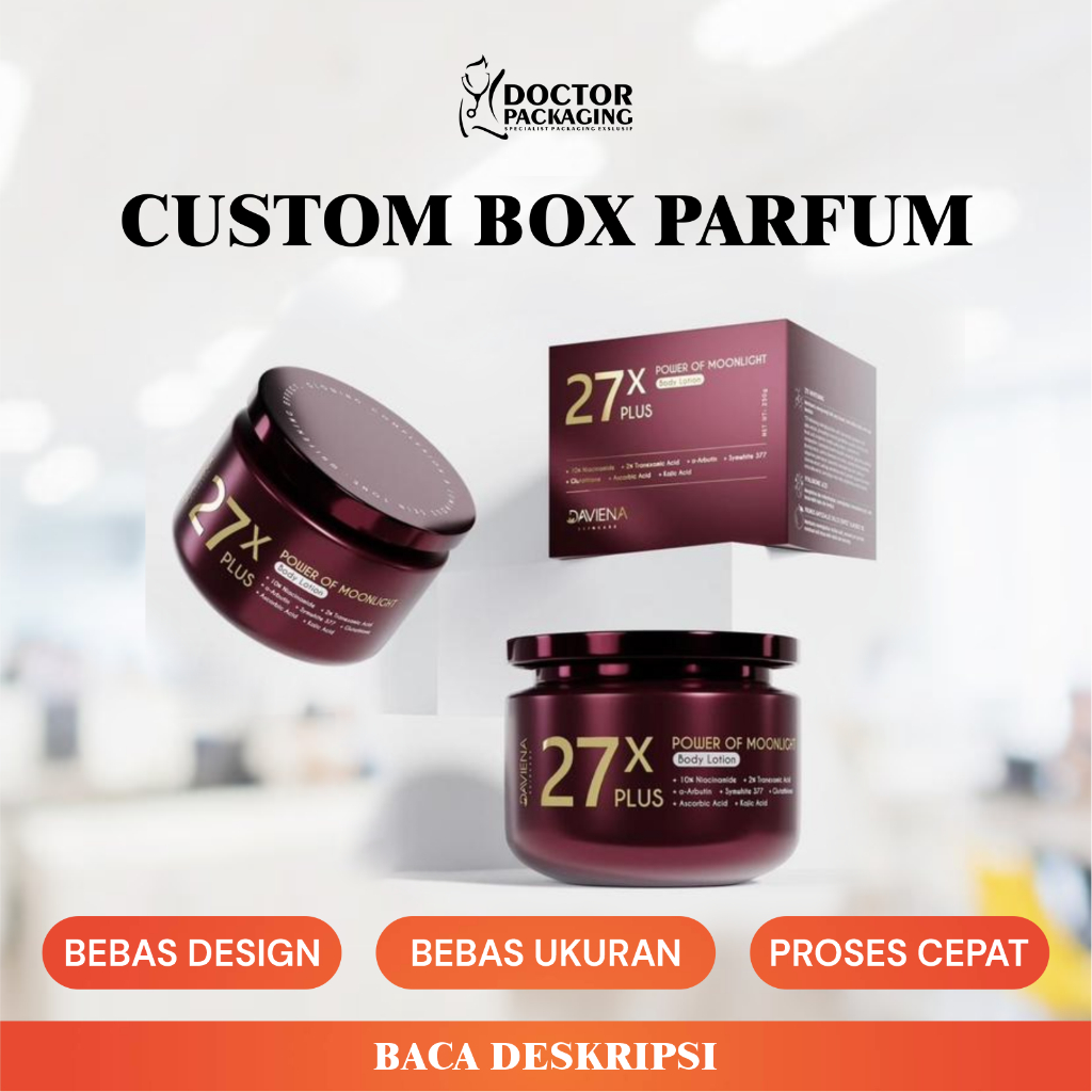 Cetak Kemasan Box / Dus Skincare Custom