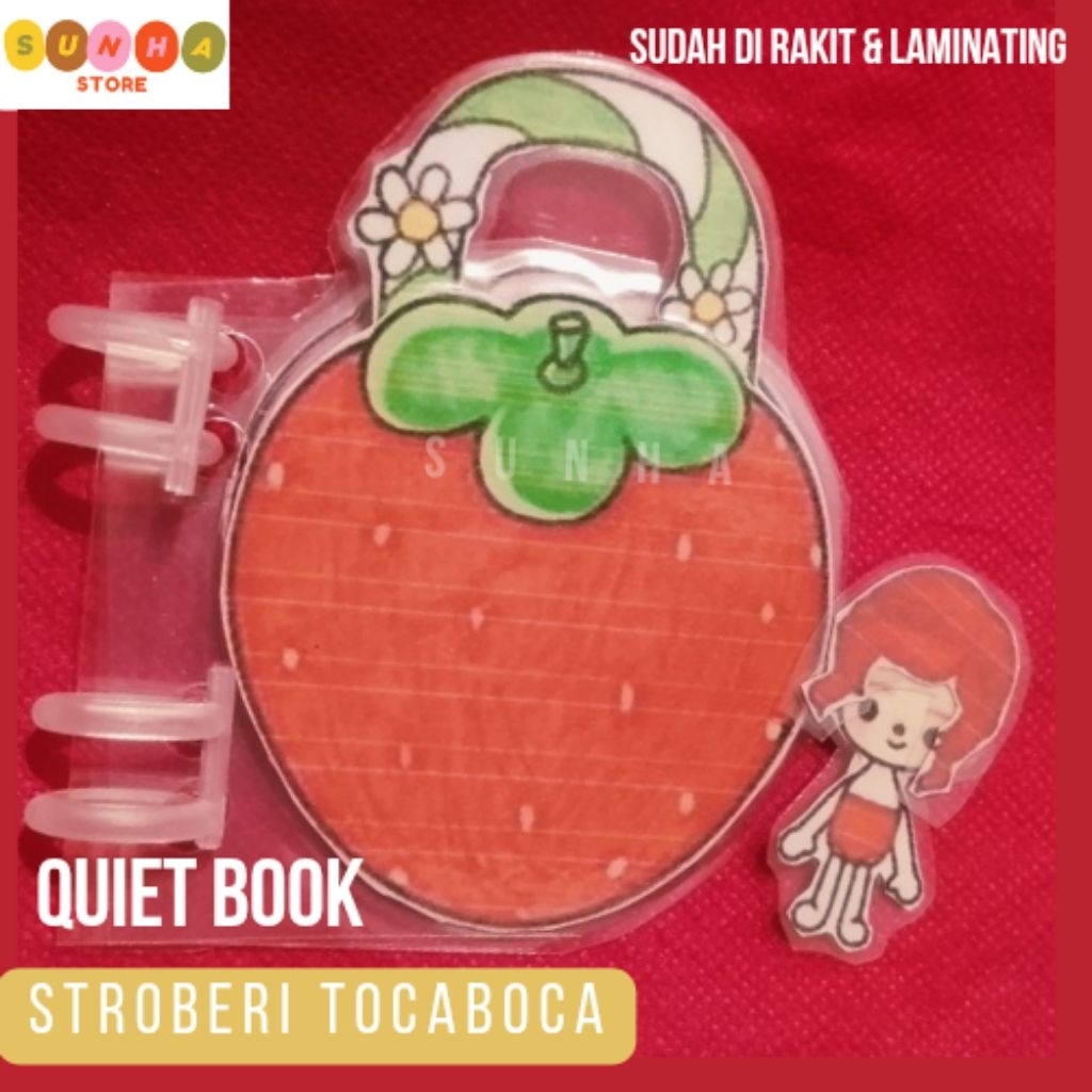 Quiet Book stroberi tocaboca / paper doll house stroberi tocaboca / paper doll book stroberi tocaboc